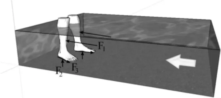 Figure 2. Forces on part of  the human body.