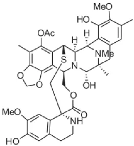 Figura 8 - Estrutura molecular Trabectedina. 
