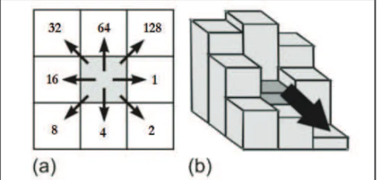Figure 3 – Cells with a single depression transformed into a lat  area, with the elevation increased to the lowest neighbor
