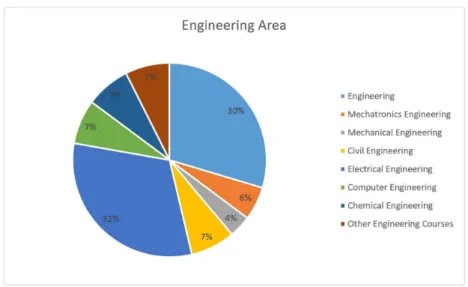Figure 6. Stratification of the works according to engineering area.