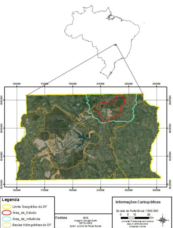 Figura 2.1 - Localização da área de estudo. 