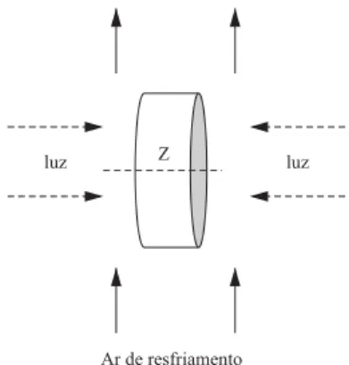 Figura 2 – Esquema do sistema utilizado para a modelagem do proces- proces-so foto-iniciado.