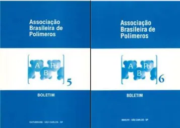 Figura 4. Revista “Polímeros: Ciência e Tecnologia” número um da Associação Brasileira de Polímeros lançada em novembro de 1991 (ANO 1 - Nº 1 - NOV/DEZ 1991)