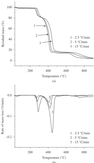 Figure 5. Apparent activation energy in function of conversion for the PHB.