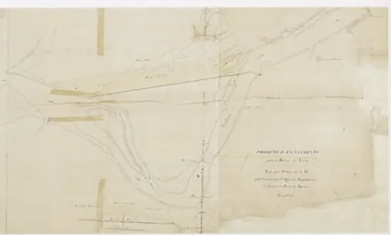 Fig.  1-  «Projecto de Encanamento para a Barra  deTavira.  Feito  por Ordem de S.  M