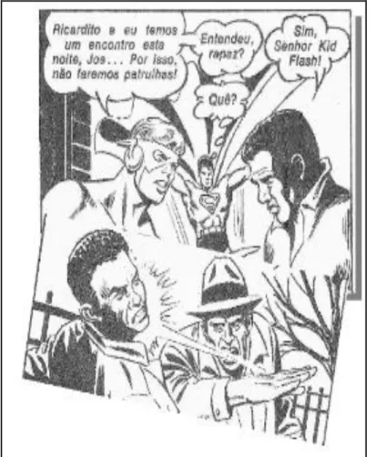 Figura 6 – Quadrinhos de práticas racistas no roteiro de Steve Skeates. Arquivo pessoal