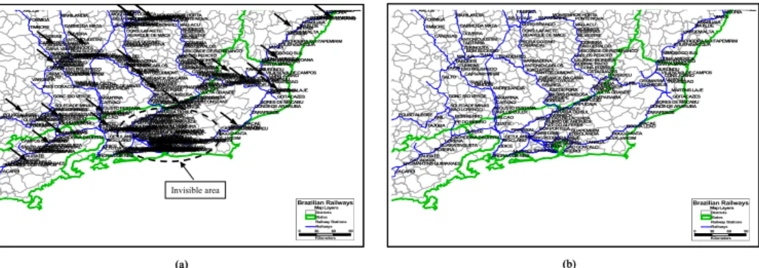Figure 1 – Map of Brazilian Railway Stations. An example of a map with some overlapping labels