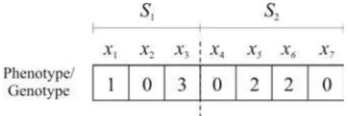 Figure 2 – Integer-coded individual. 