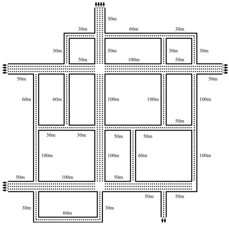 Figure 4 – Random Street Network.