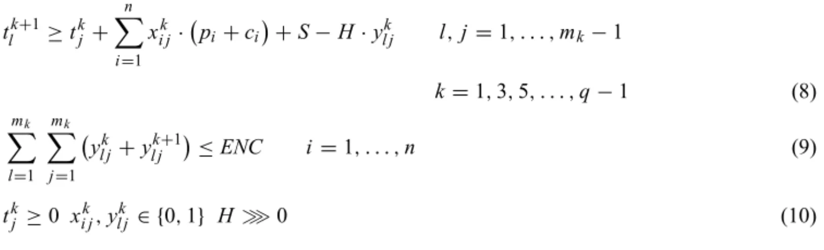 Figure 2 – Directed graph G(14, 3, 6) with 6 jobs and 3 processing centers.