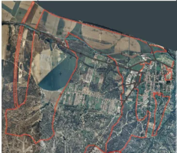 Figura 10 – Fotografia aérea da delimitação da área total da herdade  Fonte: Casa Barreira, 2018 