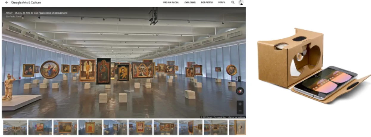 Figura  9:  Museum  View  do  MASP  (São  Paulo  –  Brasil)  e  Cardboard  do  Google