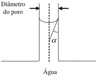 Figura 1: Esquema do ângulo de molhamento 