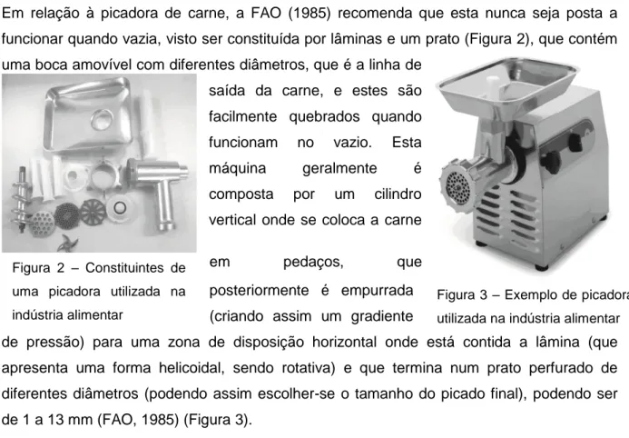Figura 3  – Exemplo de picadora  utilizada na indústria alimentar Figura  2 –  Constituintes  de 