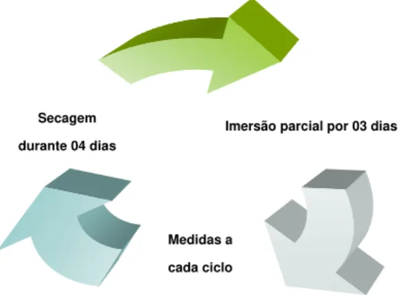 Figura 7: Ciclo de ensaios acelerados de corrosão. 