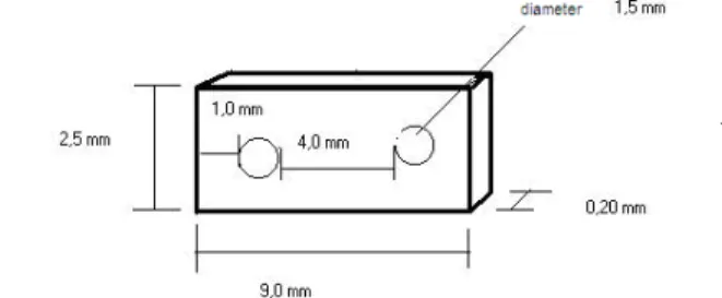 Figure 1: Scheme of specimen for in situ TEM tensile test 