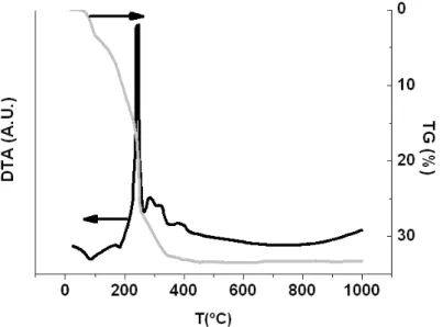 Figure 2: DTA and TG of NTiO 2 . 