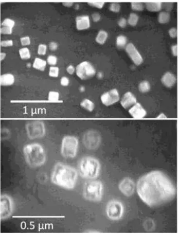 Figure 3 shows the X-ray diffraction patterns of the copper electrodes taken after HCl washing and prior gold  electroless plating