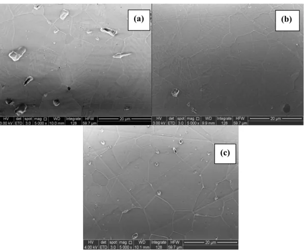 Table 1: Values of relative density and phase composition (c=cubic, =rhombohedric) of 10Sc1ASZ (A=Sn, Zn, Ca)  sintered specimens