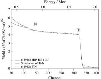Figure 7. Atomic force micrograph for TiN film after HIP treatment.