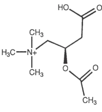 Figure 1.3 - Chemical structure of acetyl-L-carnitine 