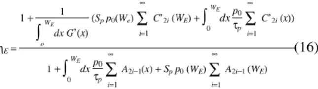 Figure 1.  Emitter saturation current density (J oE ) as a function of emitter thickness (W E ), considering two kinds of surfaces: metal-contacted and passivated one.