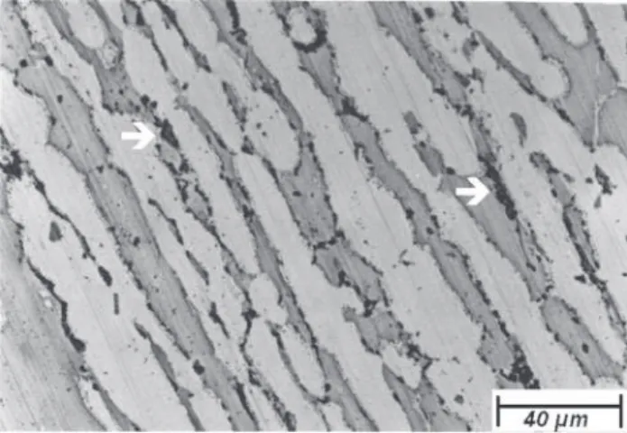 Figure 6. Dark field optical microscopy. Samples aged at 850 °C for 6 min and quenched in water