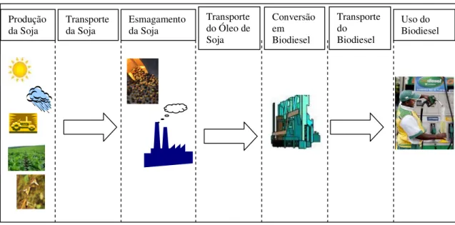 Figura 1.3 – Fluxo de produção e utilização do biodiesel. 