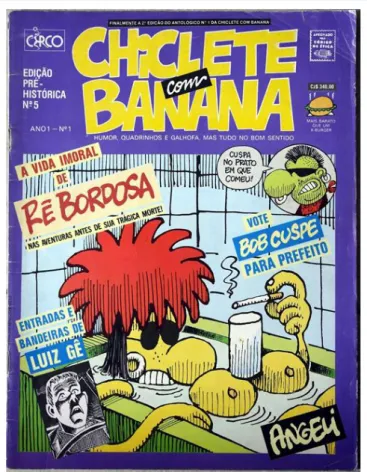 FIG.  01.  Front  cover  of  the  magazine  Chiclete  com  Banana  no.  1.  Circo  Editorial