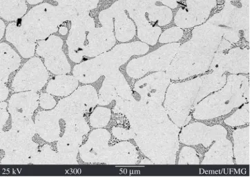 Figure  4.  SEM  image  of  Pb-4%Sb  alloy  processed  by  one  pass  of  ECAP  (cross section).