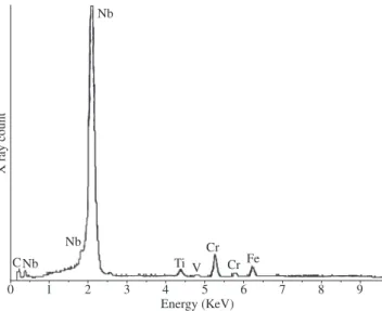 Table 3. Typical chemical composition obtained for main phases present in  CNO by EDS analysis, ignoring carbon content (wt