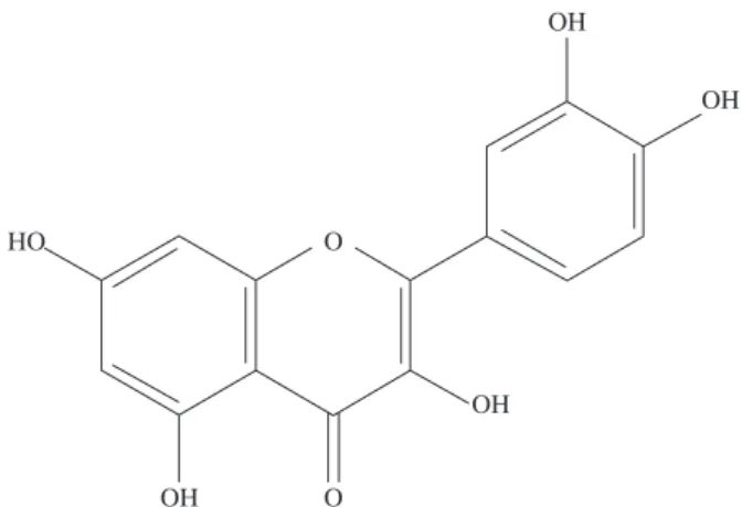 Figure 1. Chemical structure of quercetin.