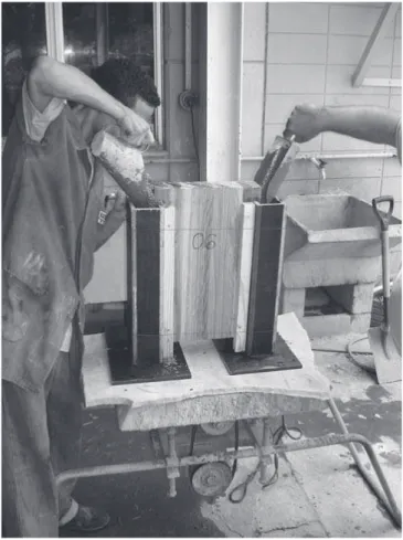 Figure 4 shows the concrete pouring phase.