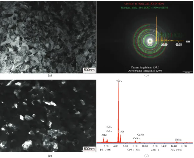 Figure 5 presents the microstructure of longitudinal  section of the ECAPed samples. It can be noted that are  some grains with 500-1500 nm length and higher elongation 