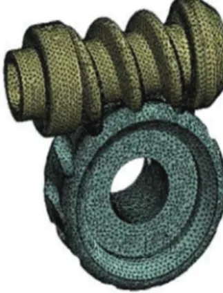 Figure 2. Worm gear assembly in the spare wheel holder and  worm gear dimensions. Source: A