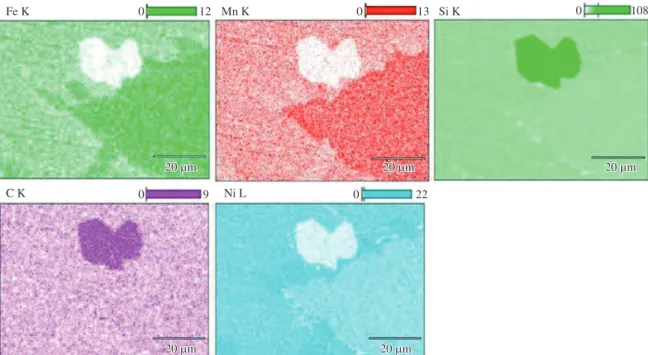 Figure 5. EDS colour map of the microstructure of the masteralloy.