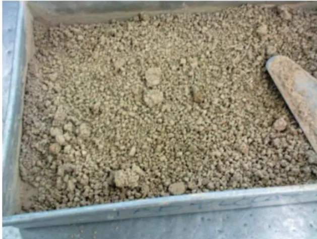 Figure 3. Incipient agglomeration at the end of the hydrostatic  scale test.
