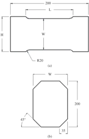 Figure 3 schematically shows the procedure adopted  according to the ISO 12004–2:2008 standard to define the  limit strains for the specimen blank width W = 120 mm