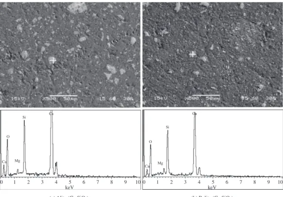 Figure 11. BSE micrographs of UF-II cement pastes at a) 1 day and b) 28 days of curing.