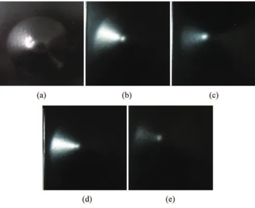 Figure 8. Impact test for the samples: (a) BR, (b) CHT, (c) AFZ, (d) AHFZ and (e) ZPH.