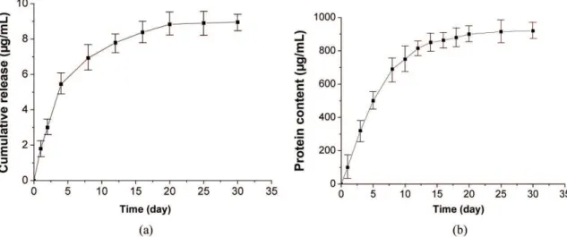 Figure 3 represents the proliferation level of the cells that  were grown on the collagen microspheres