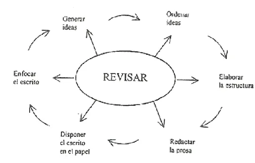 Figura 5 – Esquema relativo ao subprocesso de revisão (Cassany) 
