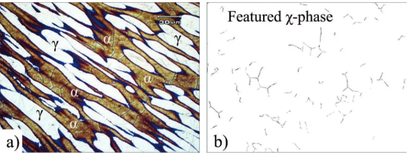 Figure 11: Microstructure of referred result used for measure % intermetallic phases according DNV-RP-F112 30 .