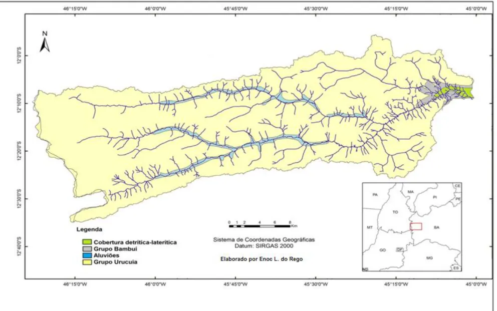 Figura 4: Mapa geológico da BHRO (Fonte: IBGE). 