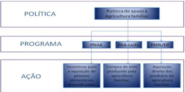 Figura 5. Relação entre Política, Programa e Ação.   