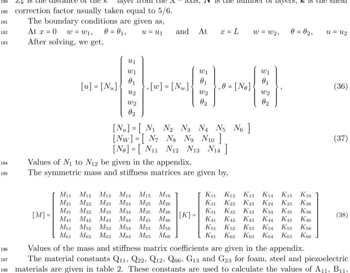 Table 2 Material Properties and Constants