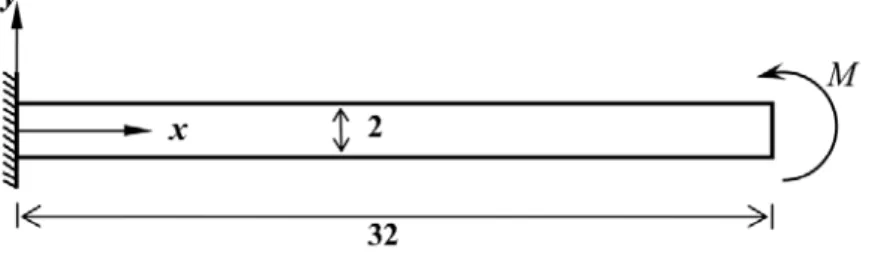 Figure 6: Slender cantilever beam. 