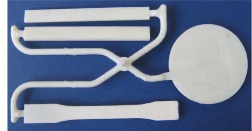 Figure 4   Molded sample for specimen manufacturing. 