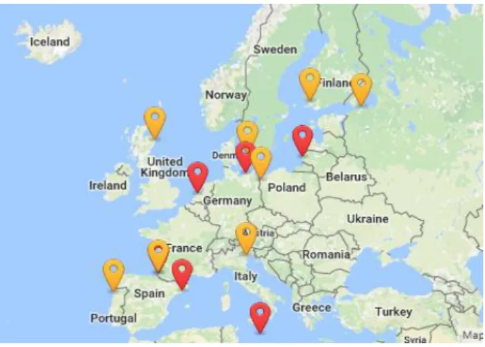 Table 1  presents  the chronology  and time frame of the key projects  I have been involved in  during the 8 years at EUCC, from the traineeship in September 2008 to August 2016