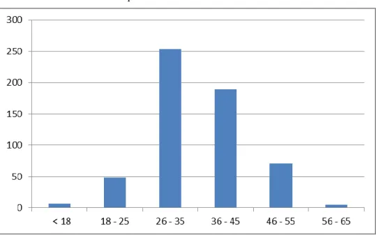 Gráfico D. 13: Faixas etárias que mais recorreram ao CLAII de VRSA 